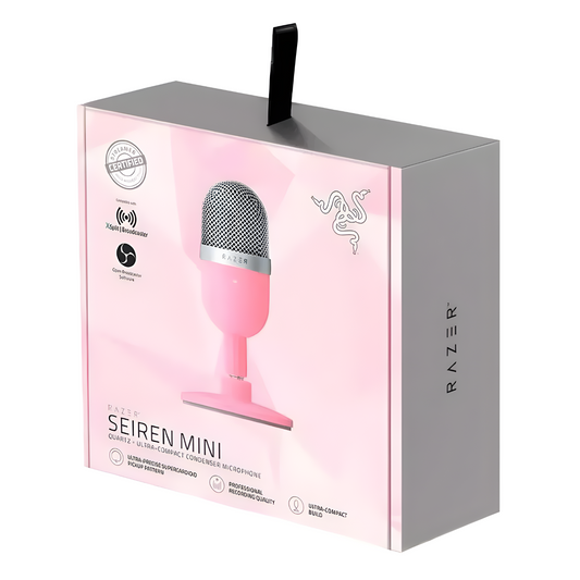 Microfono Razer seiren  mini rosa -  Empeiza a streamear!