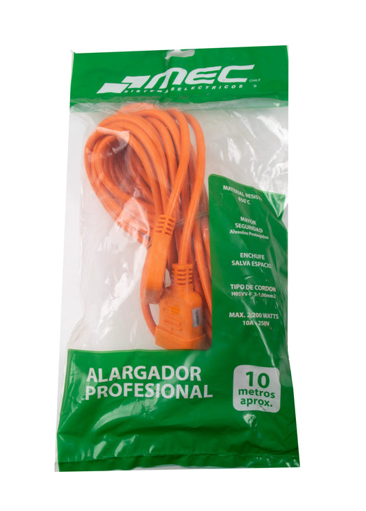 Alargador Extension Profesional 10 Metros Mec - Certificado