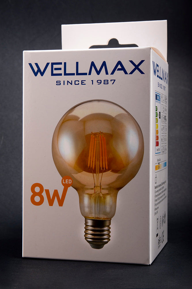 Ampolleta led vintage tipo filamento WELLMAX