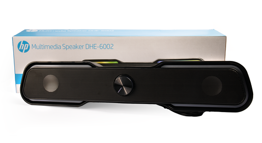 Parlante RGB SOUNDBAR HP- Diseño e iluminación para darle onda a tu ambiente.