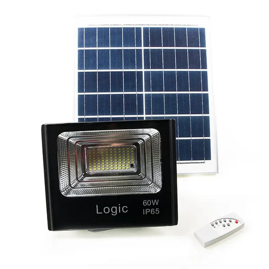 Foco Solar Proyector 60 Watts  Con Panel Y Control